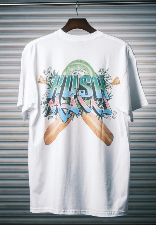 Kush Maui - Surfers & Paddle Board (White)