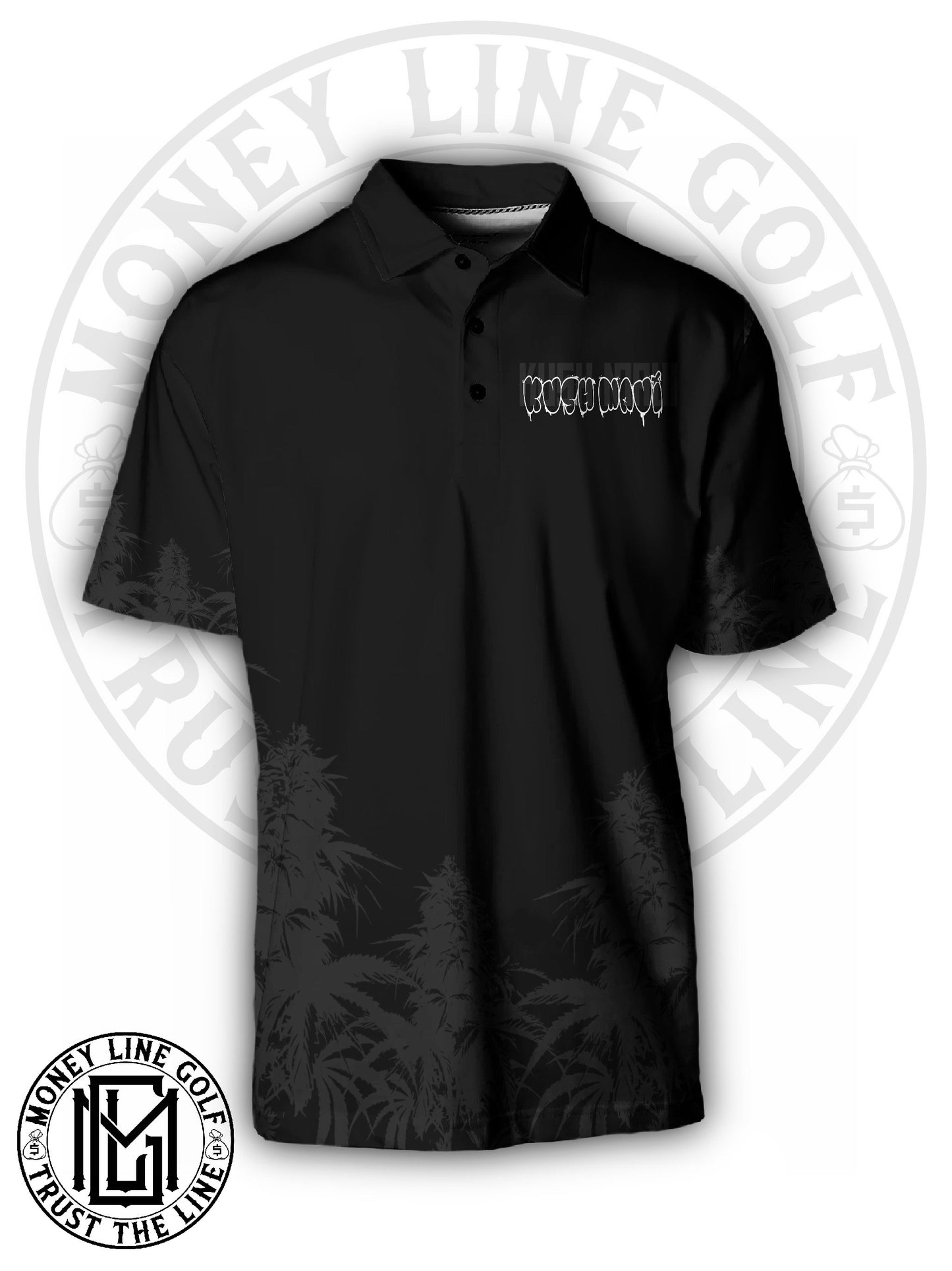 Kush Maui X Moneyline Golf Polo T-shirts